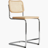 Cane Cantilever Counter Stool
