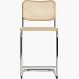 Cane Cantilever Counter Stool