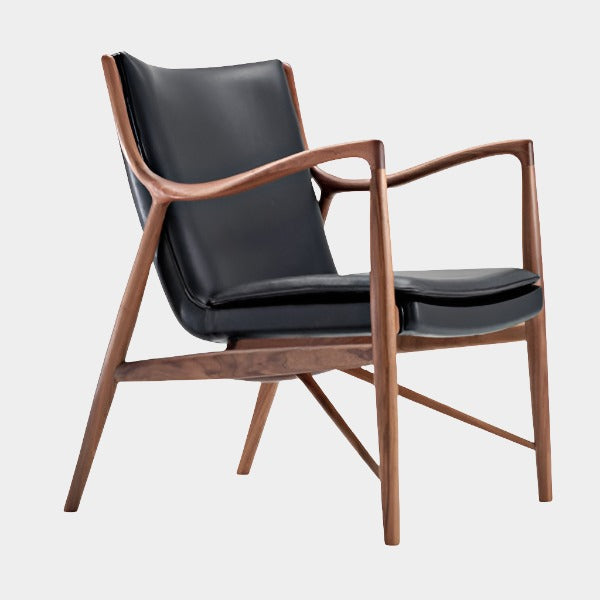 Teak Frame Lounge Chair