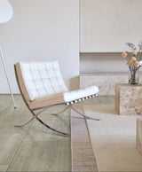 Criss-Cross Tufted Leather Chair