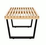 Slatted Wood Bench