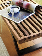 Slatted Wood Bench