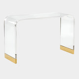 Acrylic Gold Console Table (LOCAL PICKUP ONLY)