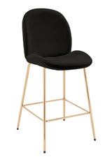 Lotus Beatle Gold Stool Velvet