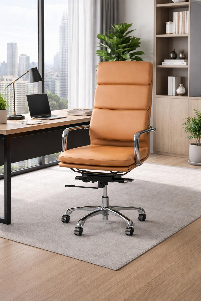 TAN Eames Modern Office Chair (High Back)
