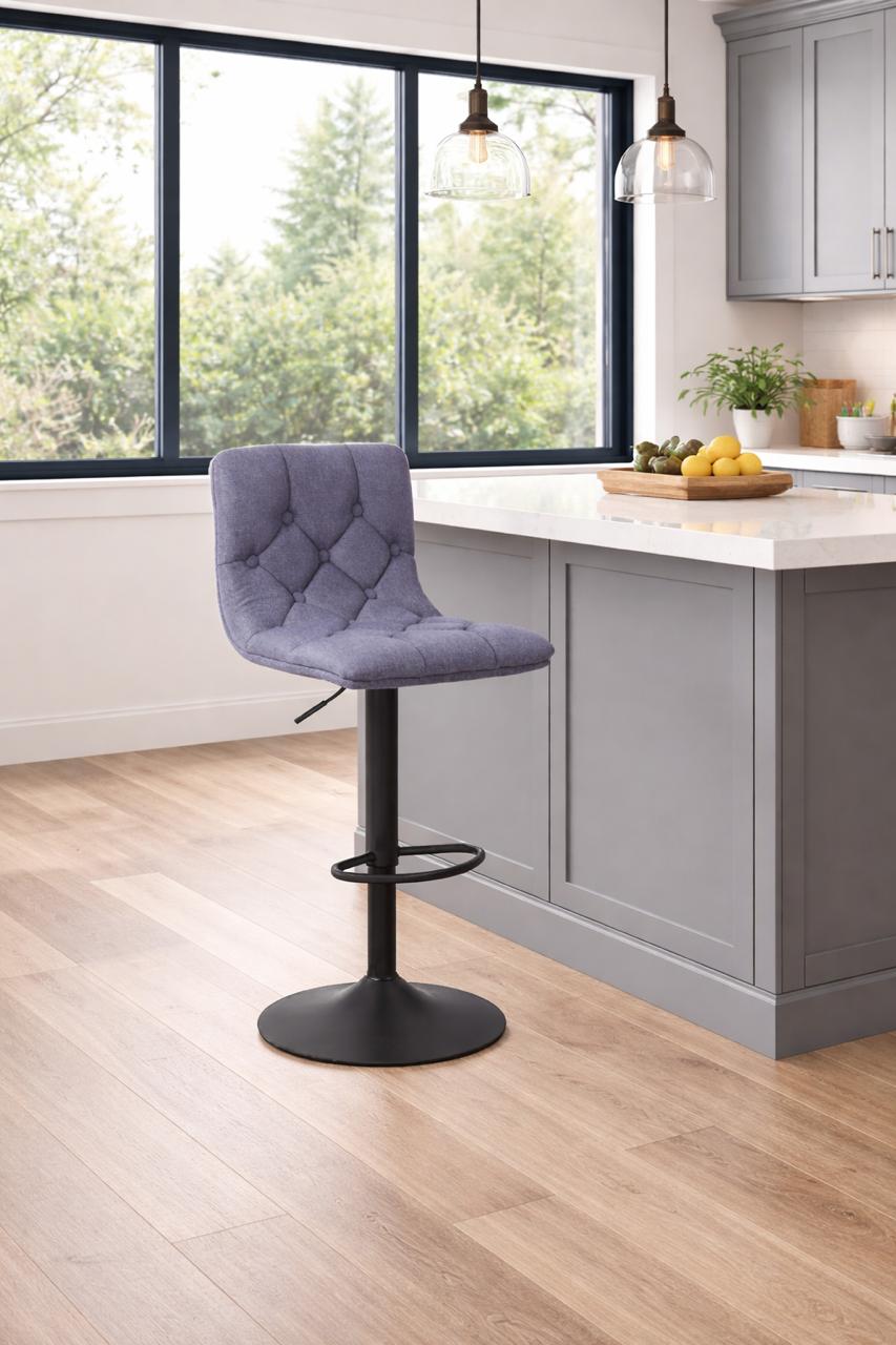 Alan Adjustable Stool (Black Base)