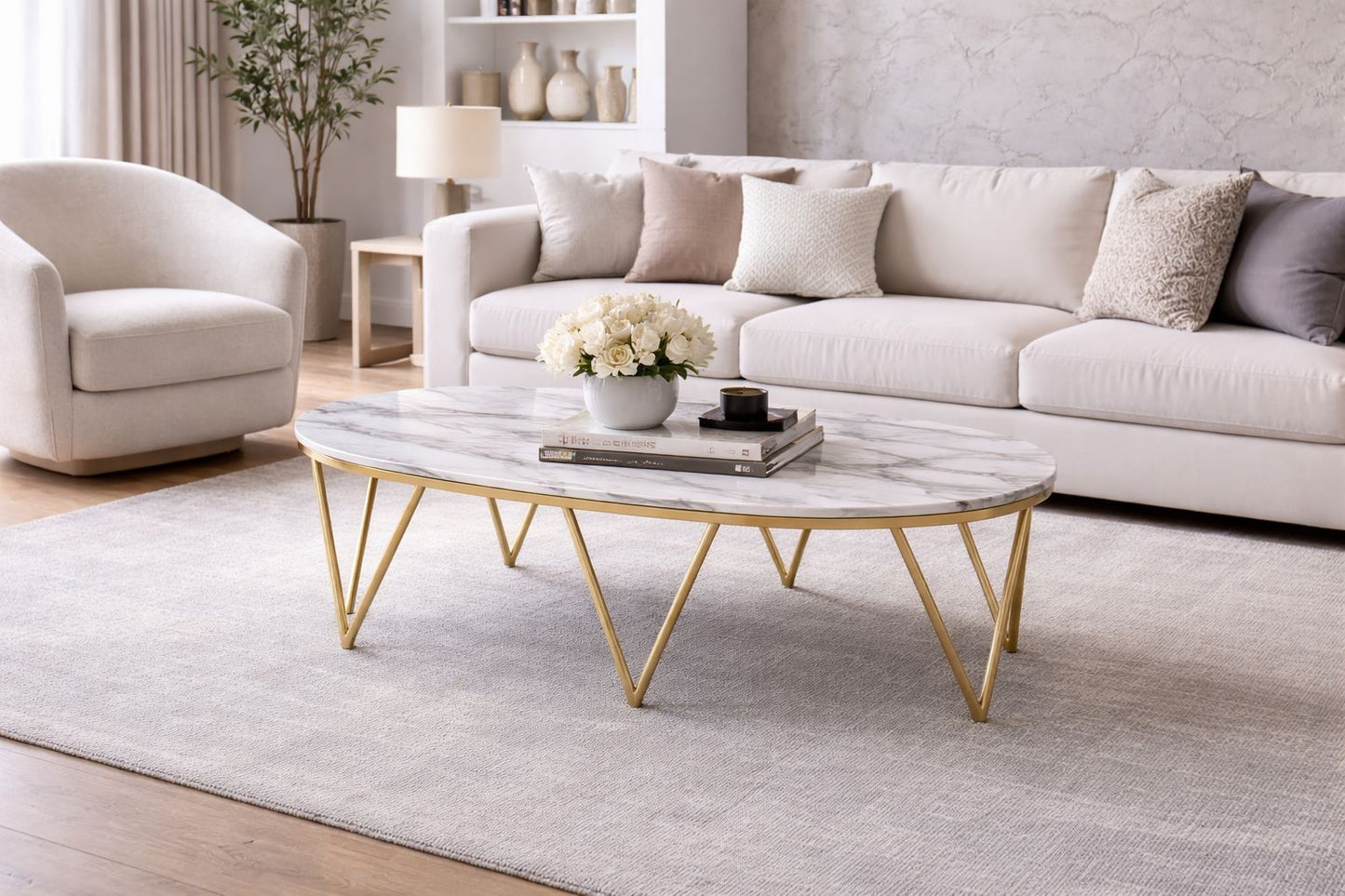 Surf Marble Coffee Table (Faux Marble)