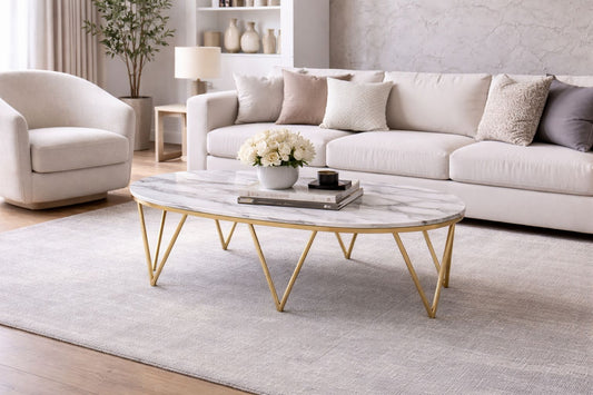 Surf Marble Coffee Table (Faux Marble)