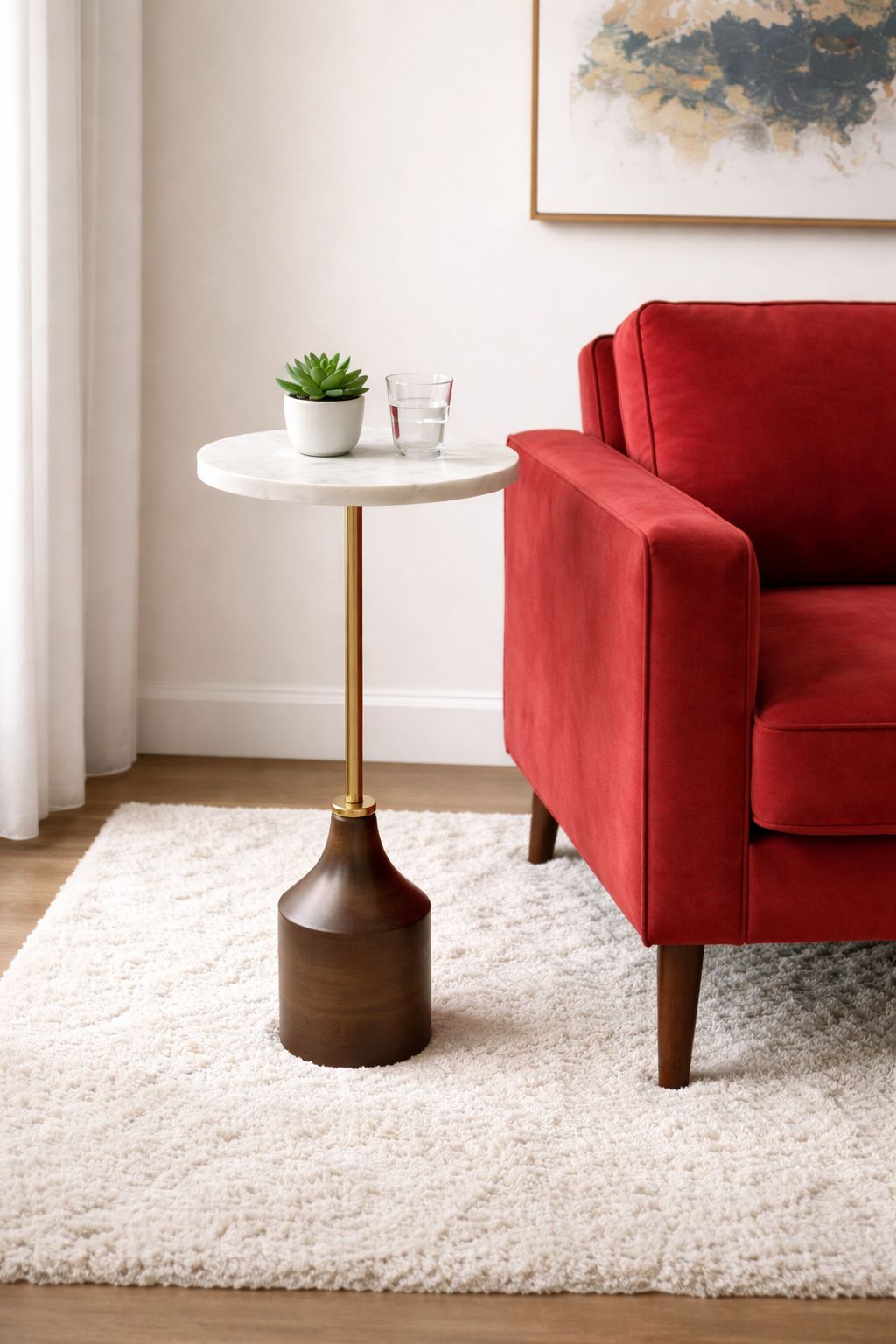 Mercury Wooden Side Table