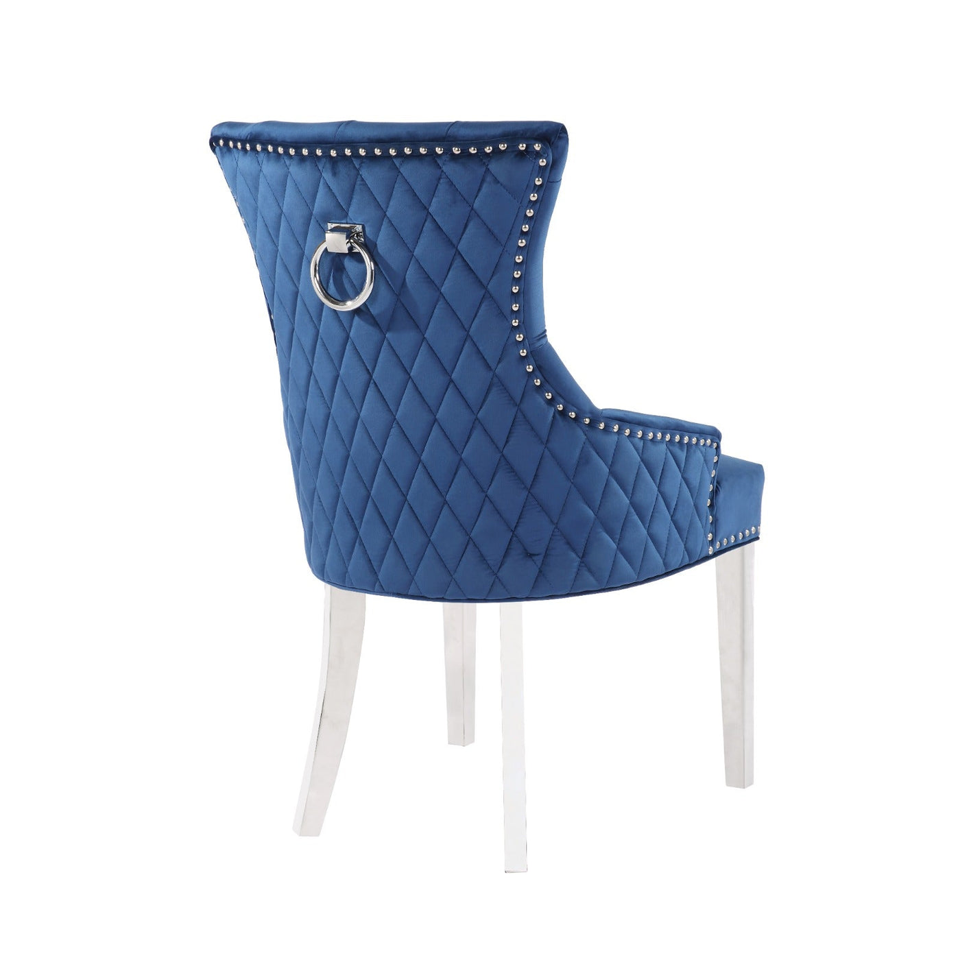 Champagne Chair (Diamond Tufted back, Stainless steel legs)