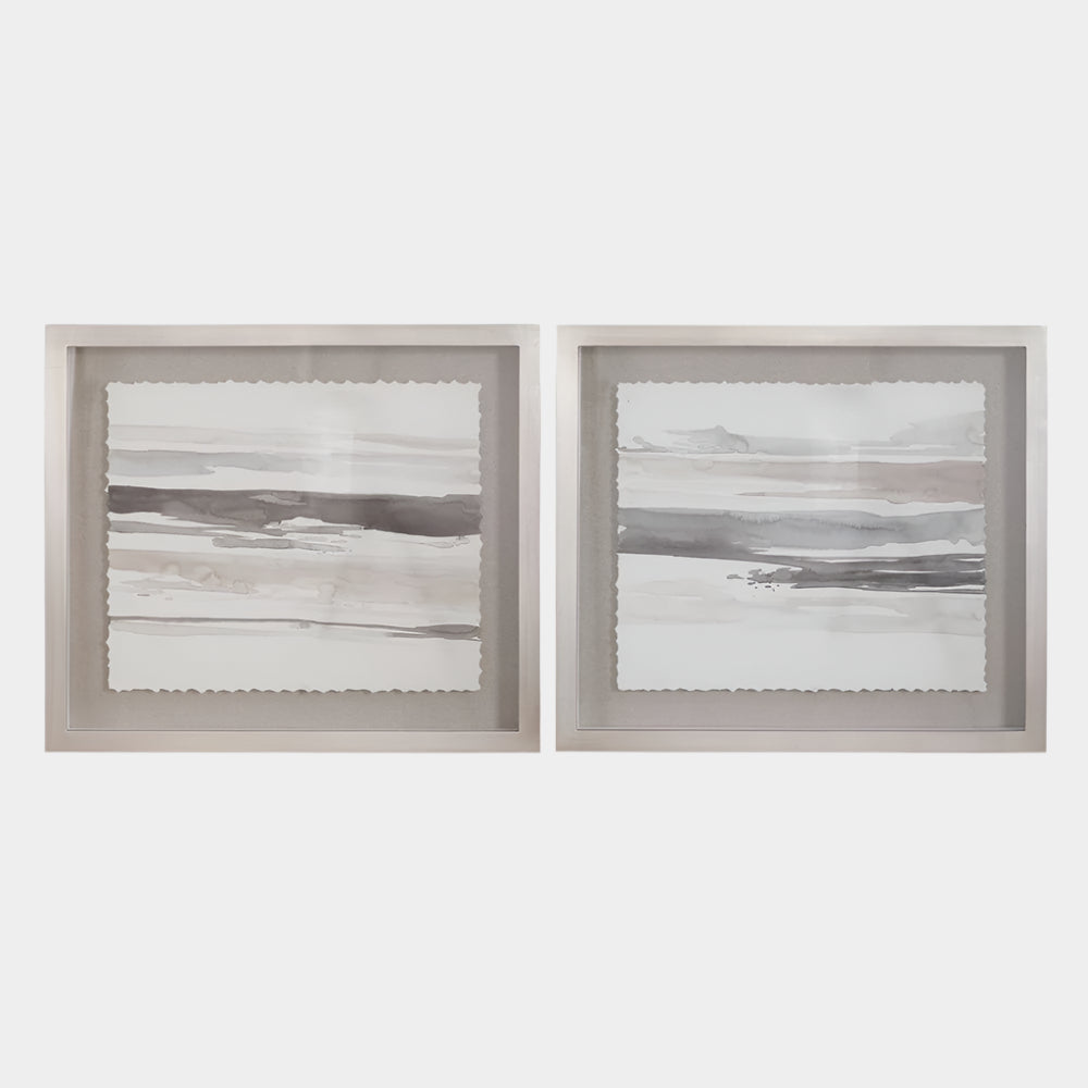 Neutral Landscape Framed Prints, S/2