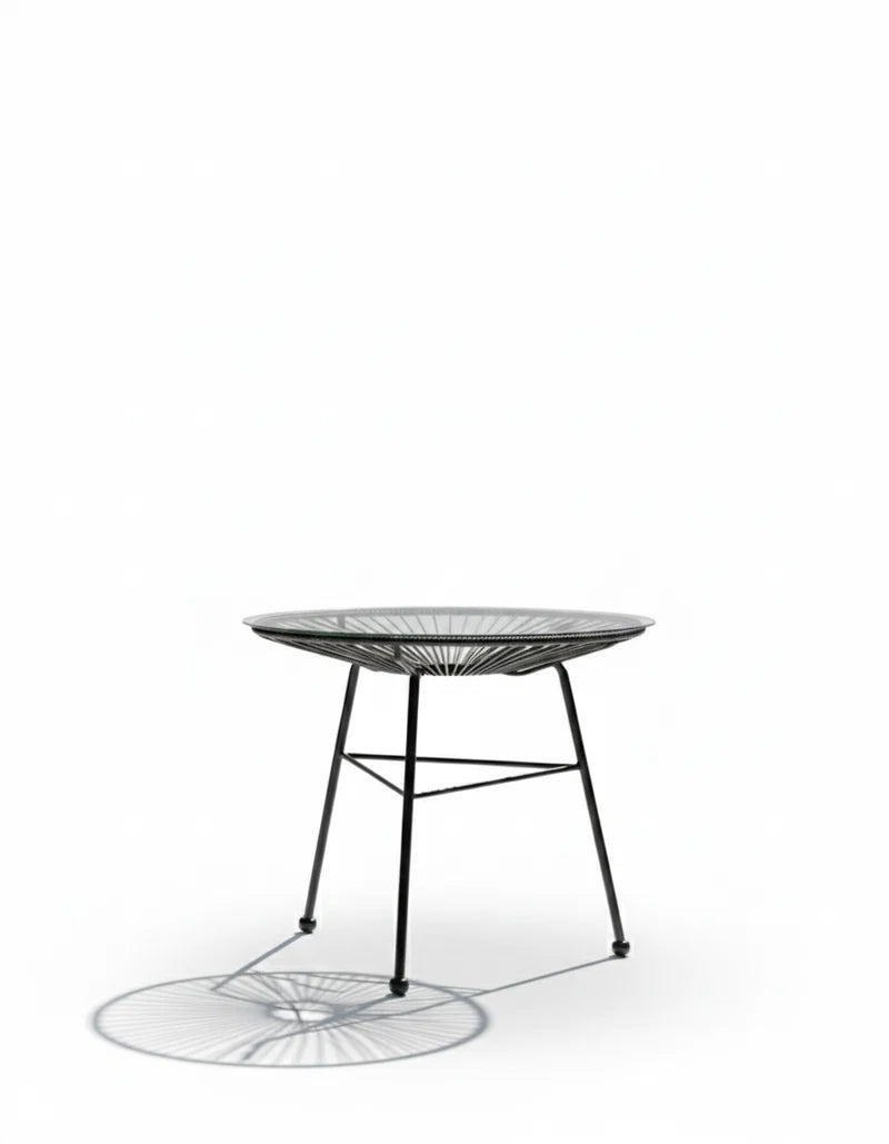 Acapulco Side Table w/ Glass