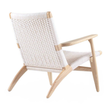 Solidwood Hans Arm Cane CH Lounge Chair