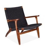 Solidwood Hans Arm Cane CH Lounge Chair