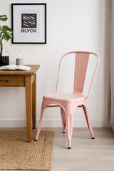 Tolix Armless Chair Pink (Warehouse Sale, local pickup only)