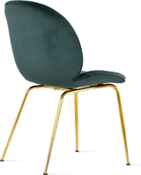 Lotus Beatle Gold Chair Velvet