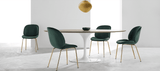 Lotus Beatle Gold Chair Velvet