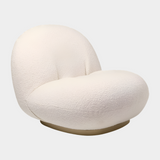 Boucle Swivel Lounge Chair (Boucle Fabric)