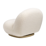 Boucle Swivel Lounge Chair (Boucle Fabric)
