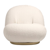 Boucle Swivel Lounge Chair (Boucle Fabric)