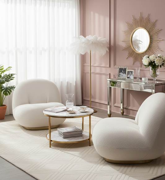 Bob Lounge Chair (Boucle Fabric)