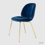 Lotus Beatle Gold Chair Velvet