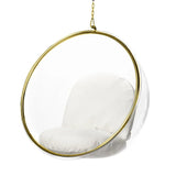 Hanging Acrylic Bubble Chair Gold/Silver