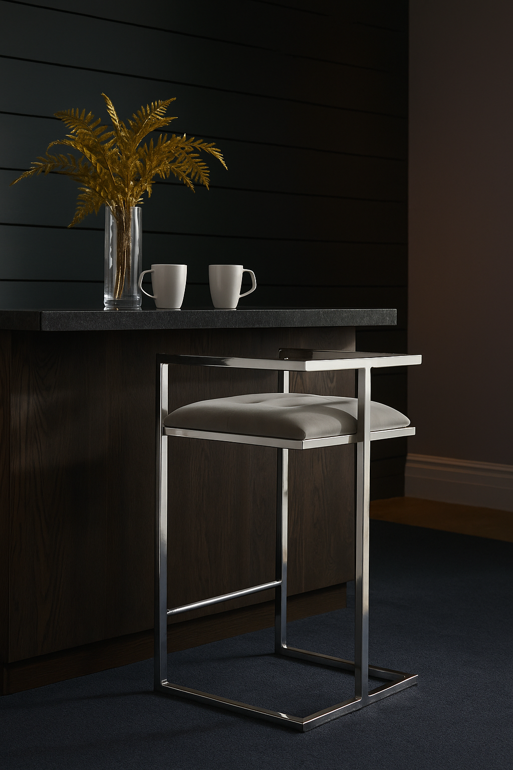 Harvey Velvet Stool (Warehouse Sale, local pickup only)