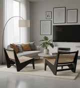 Cane Modern Solidwood Canberra Lounge Chair