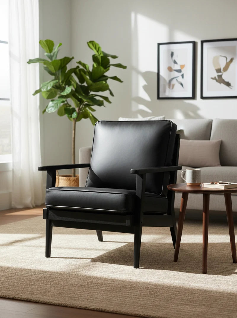 Coba II Lounge Chair (Real Leather)