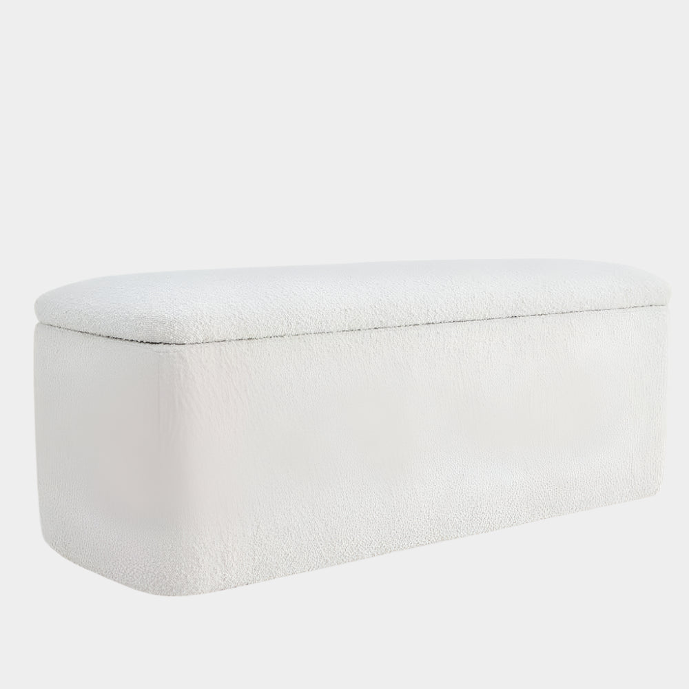 Pacha II Storage Bench (Boucle Fabric)