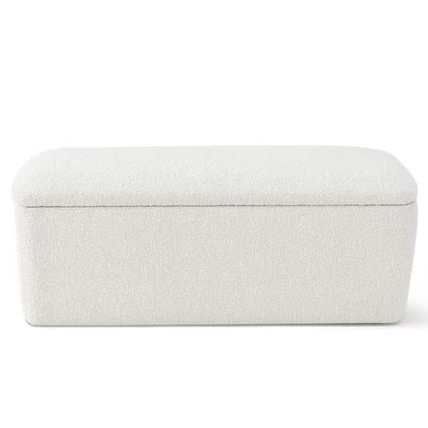 Pacha II Storage Bench (Boucle Fabric)