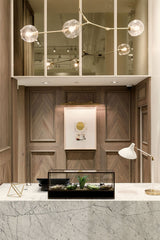 Branching Globe Chandelier, 3 Lights