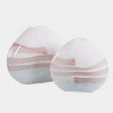 Blush Swirl, Vases, S/2