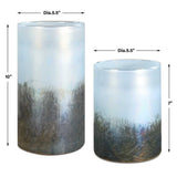 Midnight Mist Vases, S/2