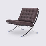 Criss-Cross Tufted Leather Chair