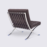 Criss-Cross Tufted Leather Chair