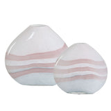 Blush Swirl, Vases, S/2