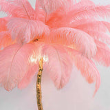 Ostrich Feather Floor Lamp