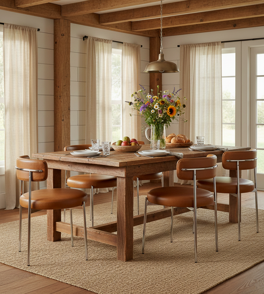 Federica Dining Chair (Chrome Frame)