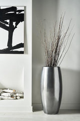 Elonga Planter, Polished Aluminum, SM