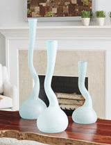 Frosted Corkscrew Vase, MD