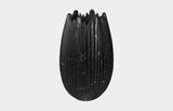 Marble Cocoon Vase, Black, Large
