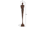 Tall Chiseled Male Sculpture, Resin, Bronze Finish