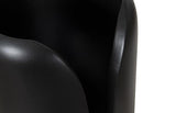 Interval Wood Vase, Black, Small