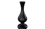 Bella Bloom Vase, Wide, Matte Black
