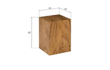 Prism Pedestal, Small, Natural
