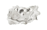 Rose Wood Burled Bowl, Silver
