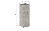 Prism Pedestal, Large, Gray Stone