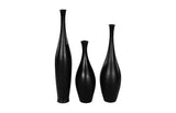 Trumpet Vase, Small, Matte Black